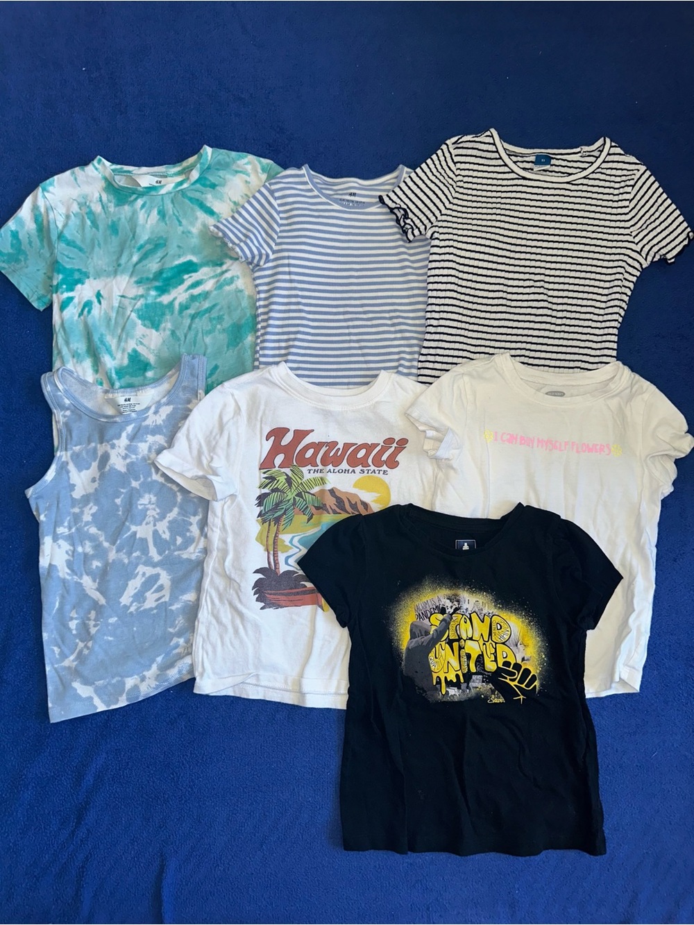 Kids Girls 5T T-Shirt Bundle - H&M, Old Navy, Gap (7 Pieces)